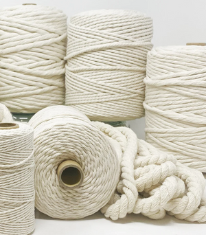Open image in slideshow, Macrame Cord 100% Canadian cotton 4mm + 5mm
